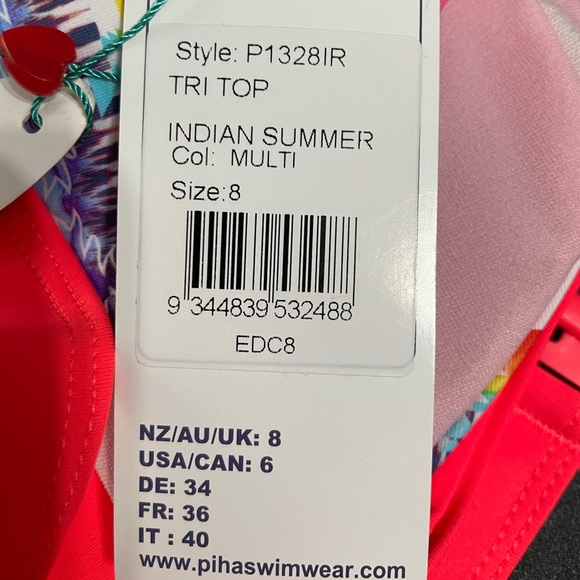 Piha swimwear Indian Summer Tri Bikini Set - NWT - Picture 11 of 12